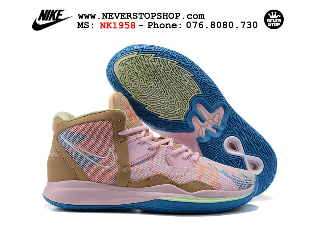 Giày bóng rổ Nike Kyrie 8 Hồng Nâu sfake replica 1:1 authentic chính hãng giá rẻ tốt nhất tại NeverStopShop.com HCM