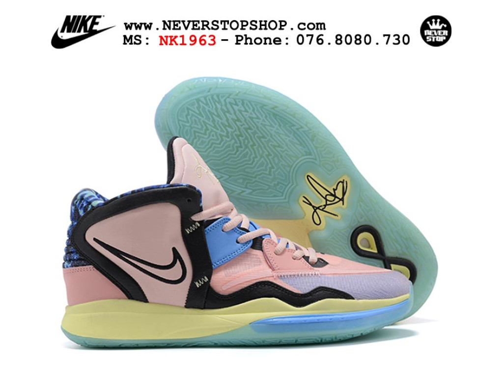Giày bóng rổ Nike Kyrie 8 Hồng Đen sfake replica 1:1 authentic chính hãng giá rẻ tốt nhất tại NeverStopShop.com HCM