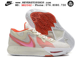 Giày bóng rổ nam Nike Kyrie 9 Trắng Hồng cổ cao Replica 1:1 authentic chính hãng giá rẻ tốt nhất tại NeverStopShop.com HCM