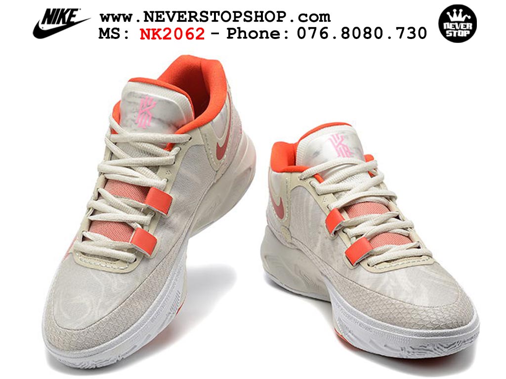 Giày bóng rổ nam Nike Kyrie 9 Trắng Hồng cổ cao Replica 1:1 authentic chính hãng giá rẻ tốt nhất tại NeverStopShop.com HCM