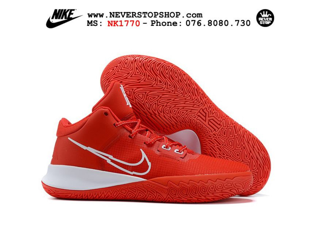 Giày Nike Kyrie Flytrap 4 Đỏ Trắng hàng chuẩn sfake replica 1:1 real chính hãng giá rẻ tốt nhất tại NeverStopShop.com HCM