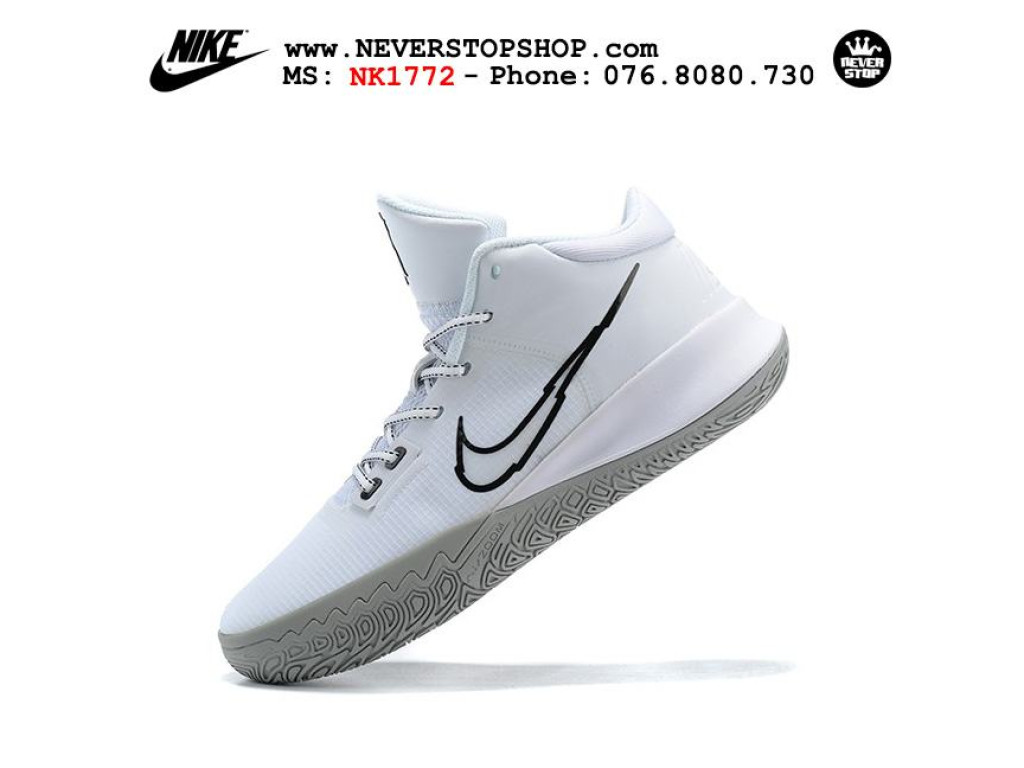 Giày Nike Kyrie Flytrap 4 Xám Trắng hàng chuẩn sfake replica 1:1 real chính hãng giá rẻ tốt nhất tại NeverStopShop.com HCM