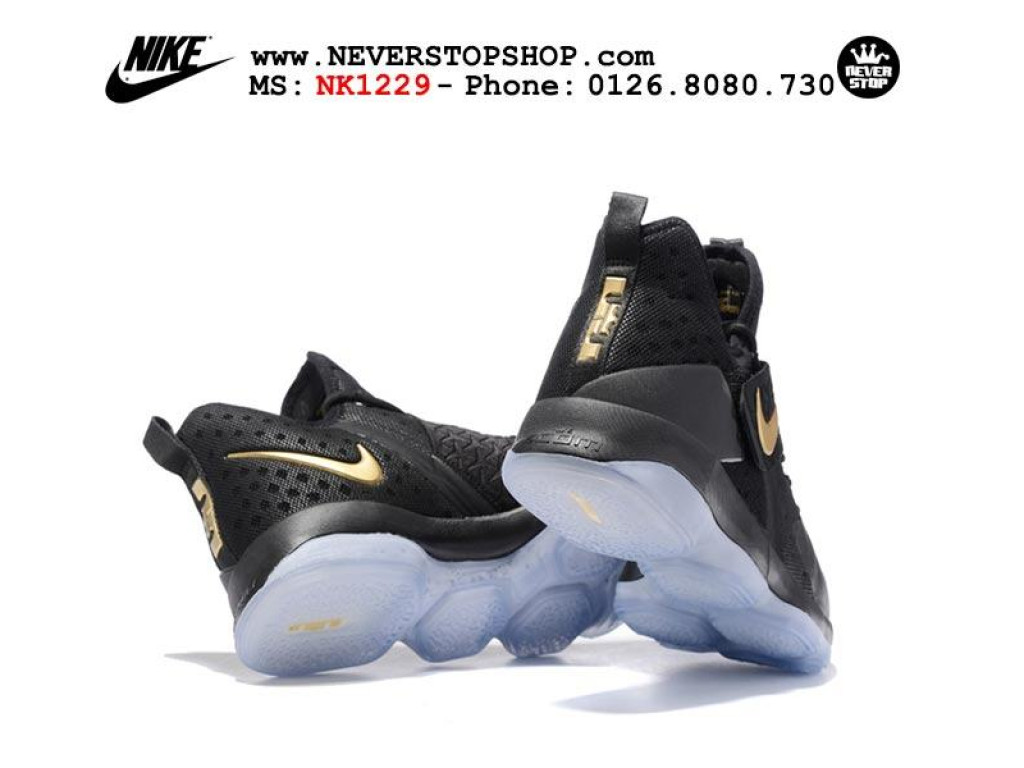 Giày Nike Lebron 14 Black Gold nam nữ hàng chuẩn sfake replica 1:1 real chính hãng giá rẻ tốt nhất tại NeverStopShop.com HCM