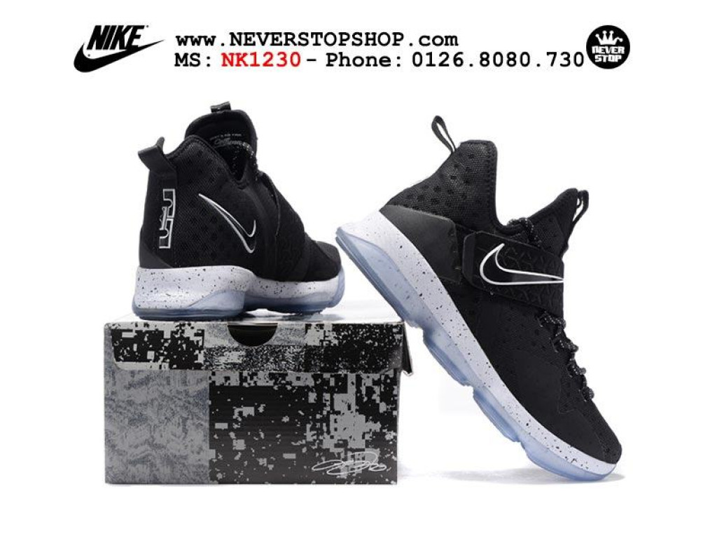 Giày Nike Lebron 14 Black Ice nam nữ hàng chuẩn sfake replica 1:1 real chính hãng giá rẻ tốt nhất tại NeverStopShop.com HCM