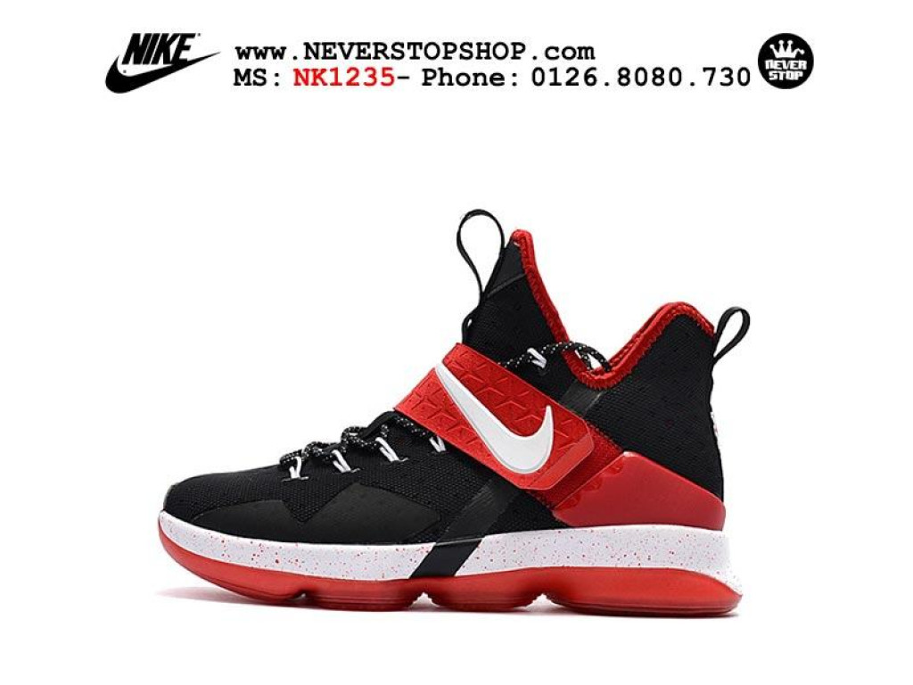 Giày Nike Lebron 14 Black Red nam nữ hàng chuẩn sfake replica 1:1 real chính hãng giá rẻ tốt nhất tại NeverStopShop.com HCM