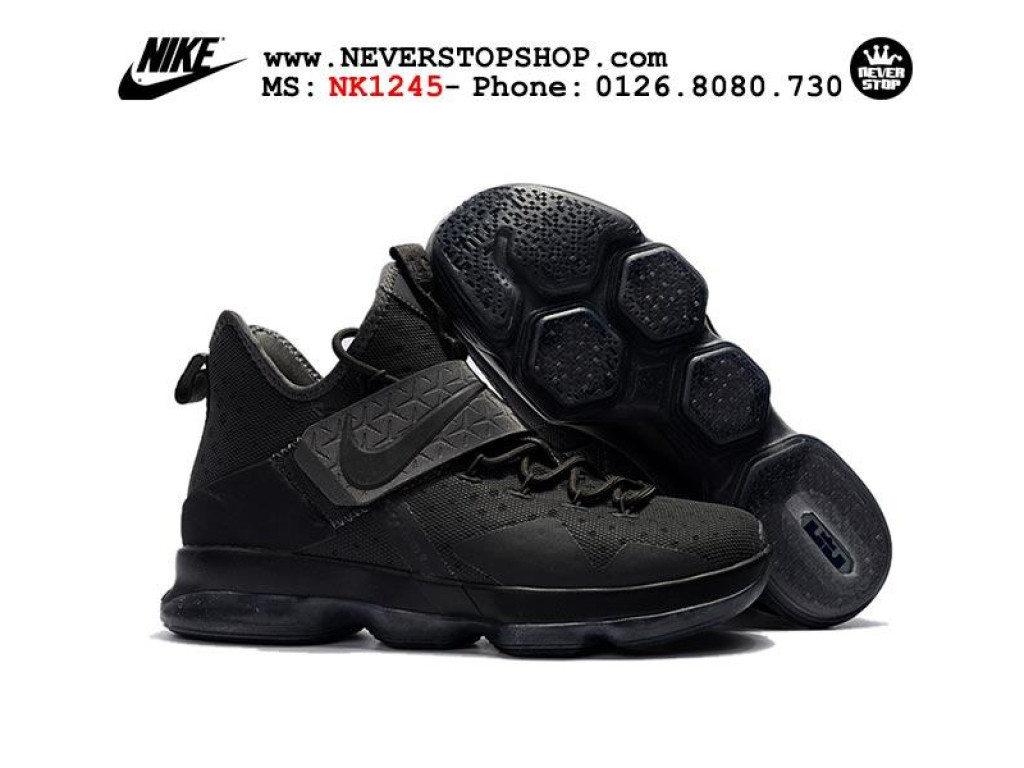 Giày Nike Lebron 14 LMTD All Black nam nữ hàng chuẩn sfake replica 1:1 real chính hãng giá rẻ tốt nhất tại NeverStopShop.com HCM