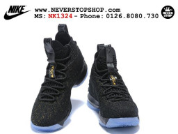 Giày Nike Lebron 15 Black Gold nam nữ hàng chuẩn sfake replica 1:1 real chính hãng giá rẻ tốt nhất tại NeverStopShop.com HCM