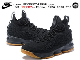 Giày Nike Lebron 15 Black Gum nam nữ hàng chuẩn sfake replica 1:1 real chính hãng giá rẻ tốt nhất tại NeverStopShop.com HCM