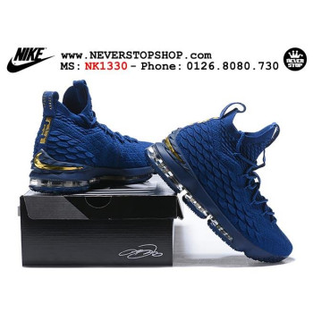 Nike Lebron 15 Blue Gold