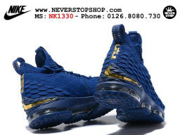 Giày Nike Lebron 15 Blue Gold nam nữ hàng chuẩn sfake replica 1:1 real chính hãng giá rẻ tốt nhất tại NeverStopShop.com HCM