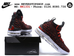 Giày Nike Lebron 15 Bred nam nữ hàng chuẩn sfake replica 1:1 real chính hãng giá rẻ tốt nhất tại NeverStopShop.com HCM