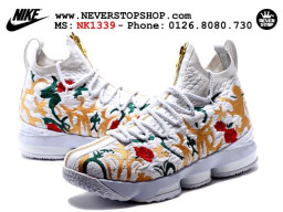 Giày Nike Lebron 15 Floral nam nữ hàng chuẩn sfake replica 1:1 real chính hãng giá rẻ tốt nhất tại NeverStopShop.com HCM