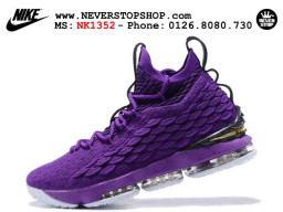 Giày Nike Lebron 15 Purple Black Gold nam nữ hàng chuẩn sfake replica 1:1 real chính hãng giá rẻ tốt nhất tại NeverStopShop.com HCM