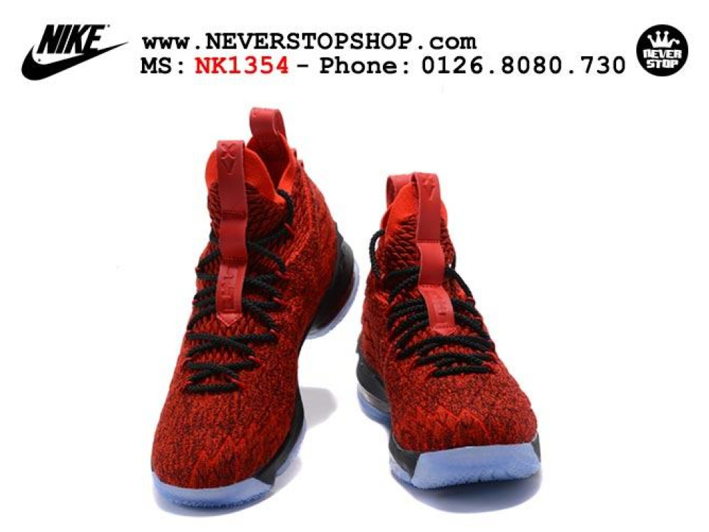Giày Nike Lebron 15 Red Black Ice nam nữ hàng chuẩn sfake replica 1:1 real chính hãng giá rẻ tốt nhất tại NeverStopShop.com HCM