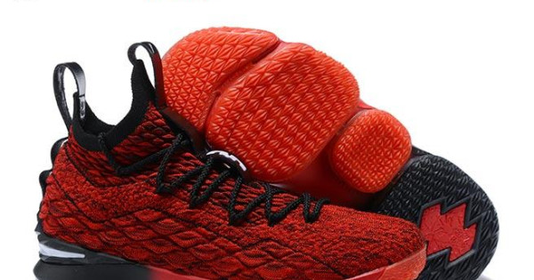 lebron 15 red black