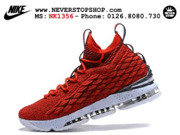 Giày Nike Lebron 15 Red White nam nữ hàng chuẩn sfake replica 1:1 real chính hãng giá rẻ tốt nhất tại NeverStopShop.com HCM