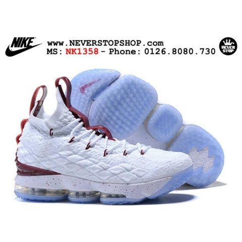 Nike Lebron 15 White Burgundy