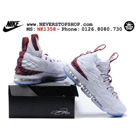 Nike Lebron 15 White Burgundy