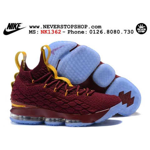 Nike Lebron 15 Wine Red Yellow