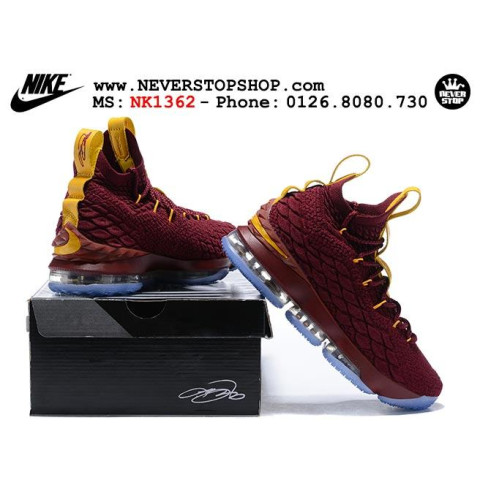 Nike Lebron 15 Wine Red Yellow