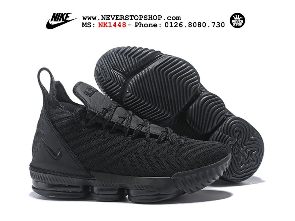 nike lebron 16 all black