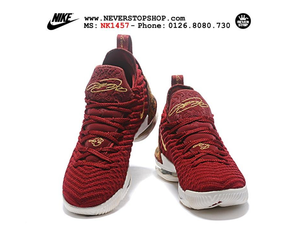 Giày Nike Lebron 16 King Red nam nữ hàng chuẩn sfake replica 1:1 real chính hãng giá rẻ tốt nhất tại NeverStopShop.com HCM