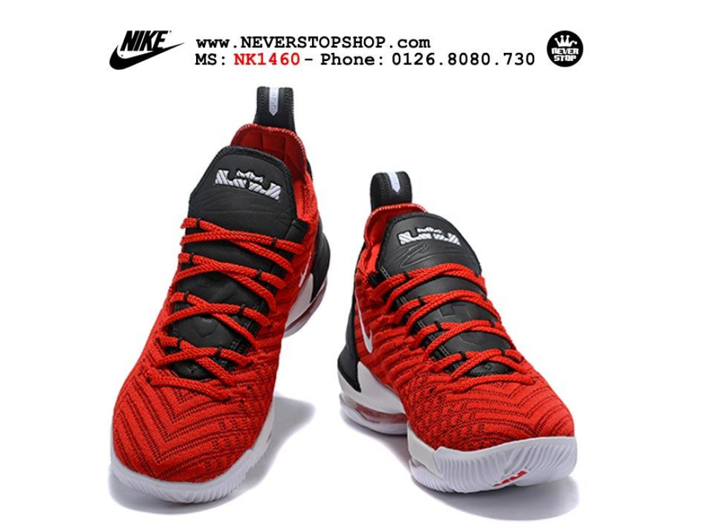 Giày Nike Lebron 16 Red Black nam nữ hàng chuẩn sfake replica 1:1 real chính hãng giá rẻ tốt nhất tại NeverStopShop.com HCM