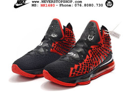 Giày Nike Lebron 17 Black And Red nam nữ hàng chuẩn sfake replica 1:1 real chính hãng giá rẻ tốt nhất tại NeverStopShop.com HCM
