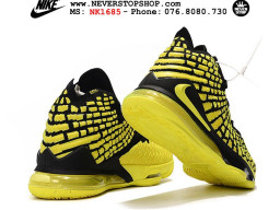 Giày Nike Lebron 17 Black Volt nam nữ hàng chuẩn sfake replica 1:1 real chính hãng giá rẻ tốt nhất tại NeverStopShop.com HCM