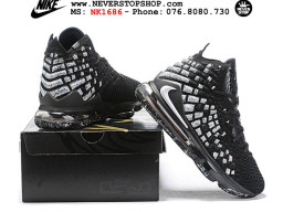 Giày Nike Lebron 17 Black White nam nữ hàng chuẩn sfake replica 1:1 real chính hãng giá rẻ tốt nhất tại NeverStopShop.com HCM