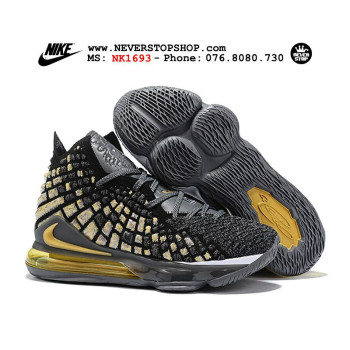 Nike Lebron 17 Grey Gold