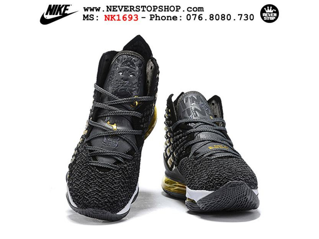 Giày Nike Lebron 17 Grey Gold nam nữ hàng chuẩn sfake replica 1:1 real chính hãng giá rẻ tốt nhất tại NeverStopShop.com HCM
