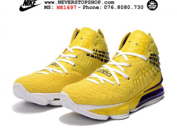 Giày Nike Lebron 17 Lakers Yellow nam nữ hàng chuẩn sfake replica 1:1 real chính hãng giá rẻ tốt nhất tại NeverStopShop.com HCM