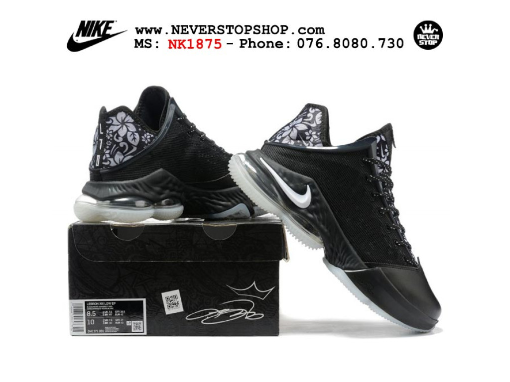 Giày thể thao Nike Lebron 19 Low Đen Full nam cổ thấp sfake replica 1:1 real chính hãng giá rẻ tốt nhất tại NeverStopShop.com HCM