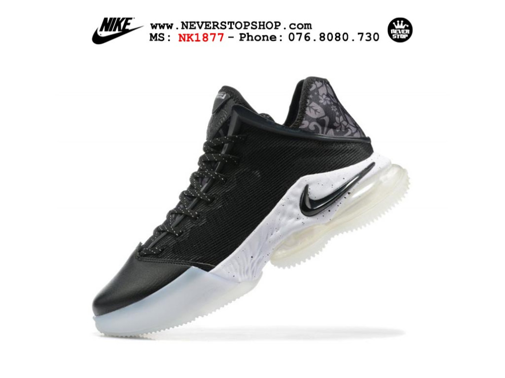 Giày thể thao Nike Lebron 19 Low Trắng Đen nam cổ thấp sfake replica 1:1 real chính hãng giá rẻ tốt nhất tại NeverStopShop.com HCM