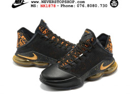 Giày thể thao Nike Lebron 19 Low Vàng Đen Full nam cổ thấp sfake replica 1:1 real chính hãng giá rẻ tốt nhất tại NeverStopShop.com HCM