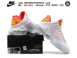 Giày thể thao Nike Lebron 19 Low Trắng Vàng nam cổ thấp sfake replica 1:1 real chính hãng giá rẻ tốt nhất tại NeverStopShop.com HCM