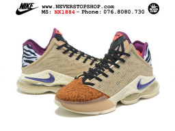 Giày thể thao Nike Lebron 19 Low Xám Cam nam cổ thấp sfake replica 1:1 real chính hãng giá rẻ tốt nhất tại NeverStopShop.com HCM