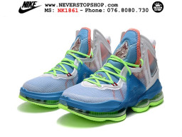 Giày Nike Lebron 19 Xanh Trắng sfake replica 1:1 real chính hãng giá rẻ tốt nhất tại NeverStopShop.com HCM