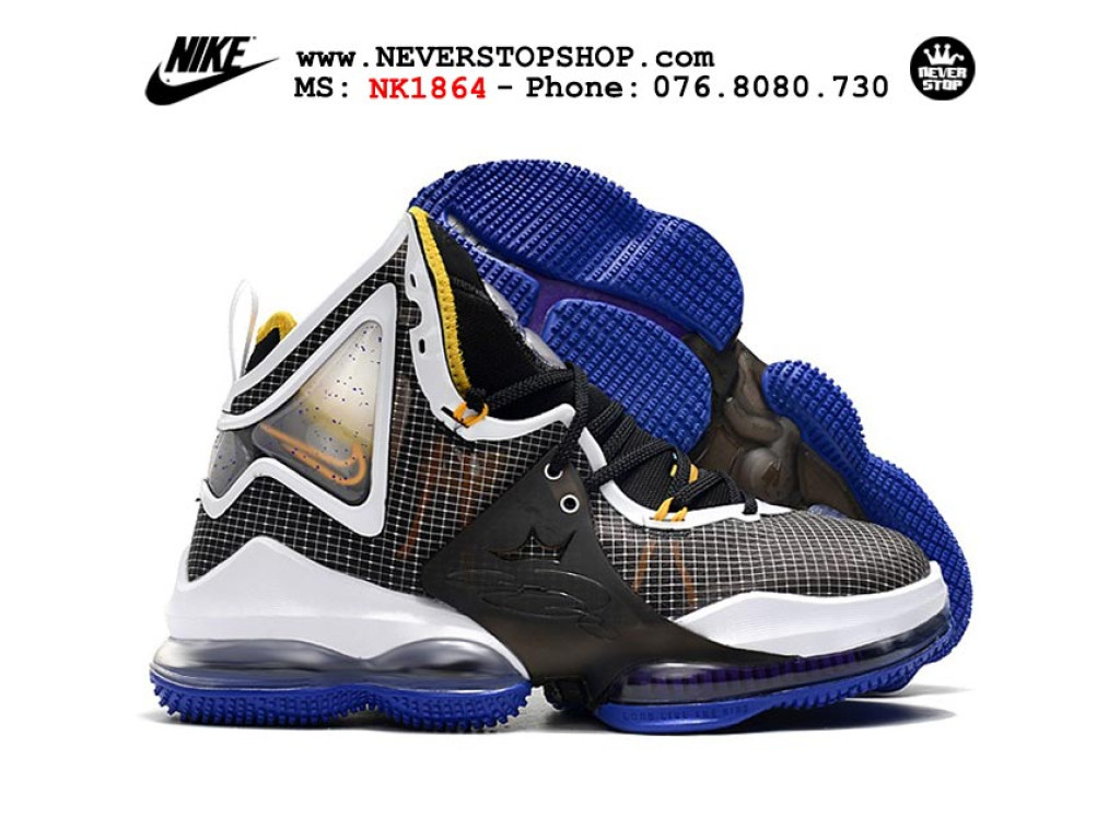 Giày Nike Lebron 19 Xám Đen sfake replica 1:1 real chính hãng giá rẻ tốt nhất tại NeverStopShop.com HCM
