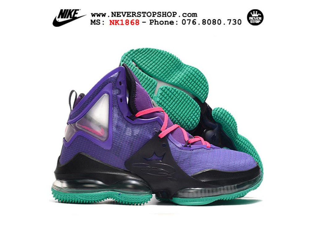 Nike Lebron 19 Purple Teal