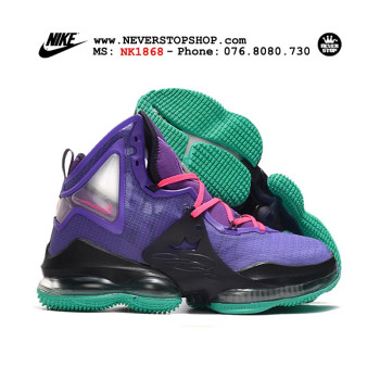 Nike Lebron 19 Purple Teal