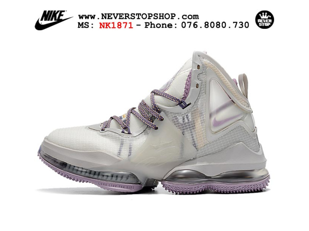 Giày Nike Lebron 19 Trắng Tím sfake replica 1:1 real chính hãng giá rẻ tốt nhất tại NeverStopShop.com HCM