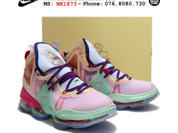 Giày Nike Lebron 19 Hồng Xanh sfake replica 1:1 real chính hãng giá rẻ tốt nhất tại NeverStopShop.com HCM