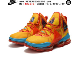 Giày Nike Lebron 19 Cam Vàng sfake replica 1:1 real chính hãng giá rẻ tốt nhất tại NeverStopShop.com HCM