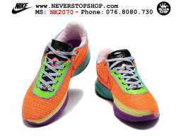 Giày bóng rổ cổ thấp Nike Lebron 20 Cam Tím nam chuyên outdoor replica 1:1 real chính hãng giá rẻ tốt nhất tại NeverStopShop.com HCM