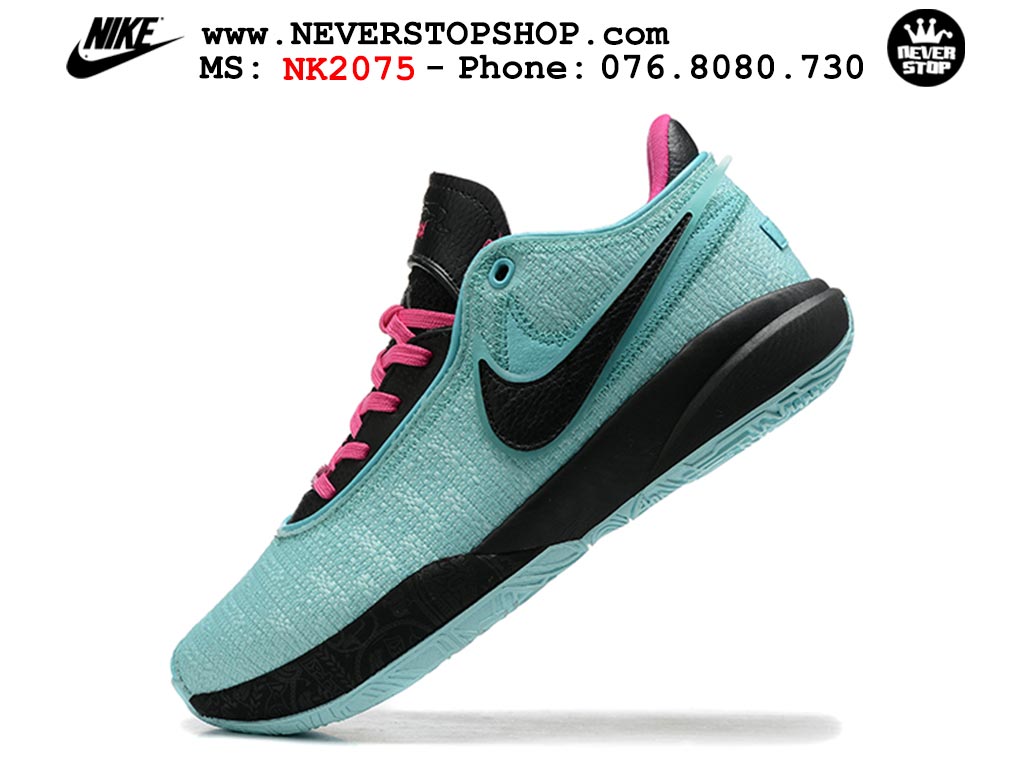 Giày bóng rổ cổ thấp Nike Lebron 20 Xanh Đen nam chuyên outdoor replica 1:1 real chính hãng giá rẻ tốt nhất tại NeverStopShop.com HCM