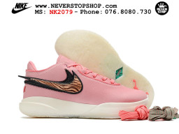 Giày bóng rổ cổ thấp Nike Lebron 20 Hồng Trắng nam chuyên outdoor replica 1:1 real chính hãng giá rẻ tốt nhất tại NeverStopShop.com HCM
