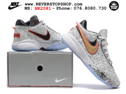 Giày bóng rổ cổ thấp Nike Lebron 20 Trắng Đen nam chuyên outdoor replica 1:1 real chính hãng giá rẻ tốt nhất tại NeverStopShop.com HCM