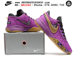 Giày bóng rổ cổ thấp Nike Lebron 20 Tím Vàng nam chuyên outdoor replica 1:1 real chính hãng giá rẻ tốt nhất tại NeverStopShop.com HCM